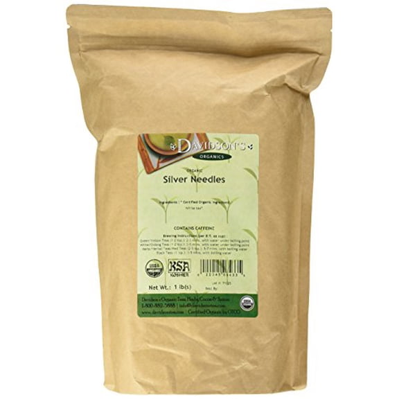 Davidson's Organics, Silver Needles, Loose Leaf Tea, 16-Ounce Bag