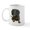 White, variant on CafePress - Long Hair Brindle Dachshund Puppy - 11 oz Ceramic Mug - Novelty Coffee Tea Cup