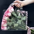 thumbnail image 4 of Transparent Flower Box with Handle Portable Flower Packing Bags Gift Contatiner Handbag Wedding Rose Wrapping Party Gift Box, 4 of 11