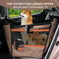 thumbnail image 6 of KAIPARA Foldable Dog Car Waterproof Pet Safety Seat for Medium Dogs with Safety Belt and Support Tubes, 6 of 7