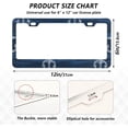 thumbnail image 3 of Coolnut Anchor Stripes 2 Holes Car License Plate Frames 2PCS, Car License Plate Holder with Screw Caps Cover Set Automotive Exterior Parts Decoration for US Vehicles, 3 of 7