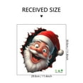 thumbnail image 3 of Uxgjfwu Christmas Santa Claus Toilet Decal, Adhesive Bathroom Wall Sticker with 3D Effect, Waterproof Toilet Seat Cover for Holiday Bathroom Decor, 3 of 6