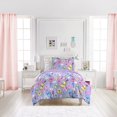 thumbnail image 2 of Dream Factory Sweet Butterfly Ultra Soft Microfiber Comforter Set, Purple, Full, 2 of 5