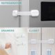 thumbnail image 4 of Yjmei - Juego de 8 cerraduras de seguridad para cajones de bebé, puertas de armario de seguridad para niños, ajustables y fáciles de instalar para puertas de armarios, cajones y refrigeradores, 4 of 5