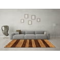 thumbnail image 3 of Ahgly Company Indoor Round Abstract Orange Modern Area Rugs, 4' Round, 3 of 4