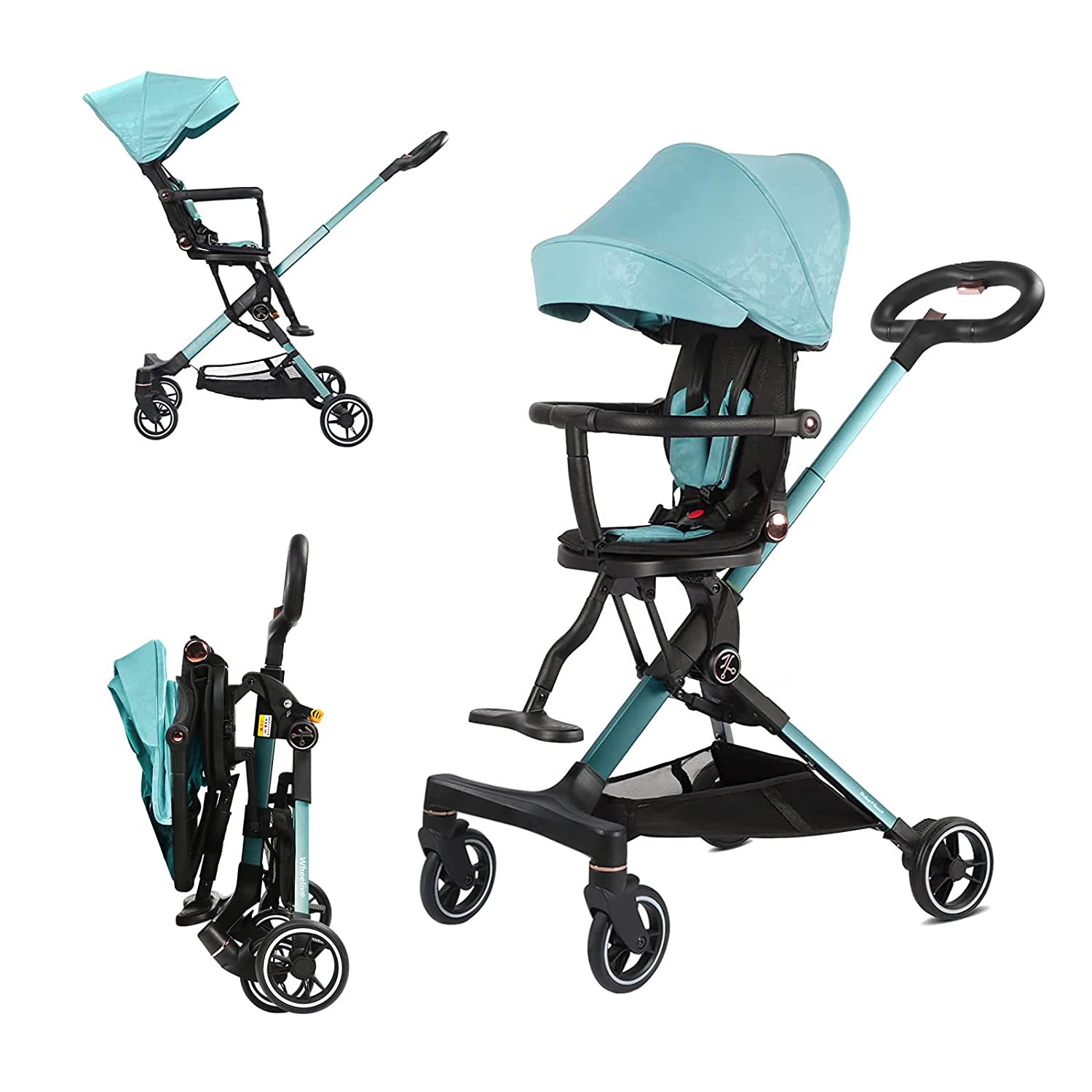 Lightweight Stroller for Toddlers, 2in1 Reversible and Reclinable