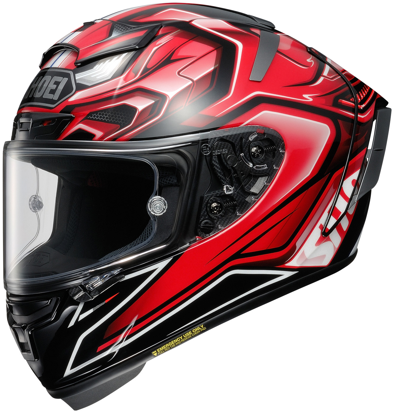 Shoei X14 AERODYNE TC1 Red Helmet size Large