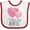 White and Red, variant on Inktastic I Love My Auntie Two Hugging Hearts Boys or Girls Baby Bib