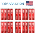 thumbnail image 2 of EBL 1.5V Rechargeable AAA Li-ion Battery 1200mwh Lithium Batteries 40Packs, 2 of 13