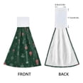 thumbnail image 3 of Haosy 2 Pack Kitchen Wash Cloths with Hanging Loops Absorbent Absorbent Quick Drying Hand Towels, Candy Canes Snow Lanterns, 3 of 7