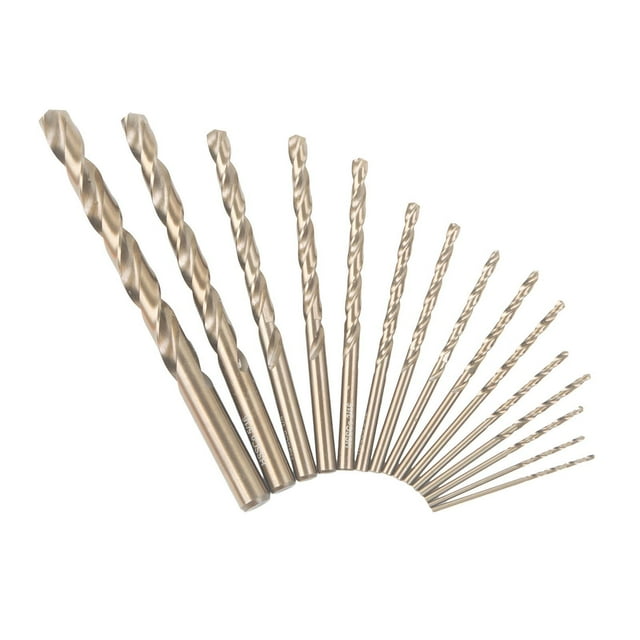 Juego de brocas de 13x, brocas helicoidales, punta resistente portátil de 135 degree, 1/16 a 1/4, para garaje, coche, jardín, carpintería de Metal