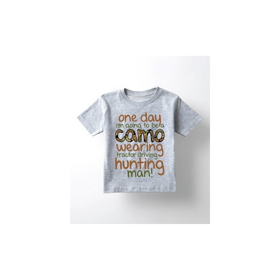 Instant Message - One Day I'm Going To Be A Camo Wearing Hunting Man-TODDLER SHORT SLEEVE TEE-2T