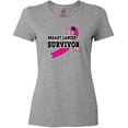 thumbnail image 3 of Inktastic Breast Cancer Survivor with Pink Ribbon Women's T-Shirt, 3 of 5