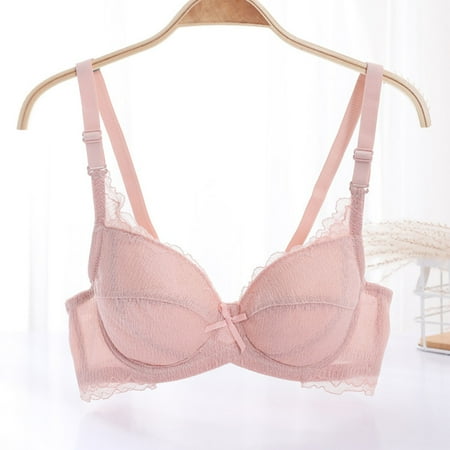 Blczomt Sexy Womens Bras Clearance Under $5 Balconette Bralette Lace Pink Bra