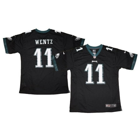 - Youth Nike NFL Philadelphia Eagles #11 Carson Wentz Black Game Jersey