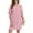 Pink, variant on ANYJOIN Women Summer Dresses V Neck Ruffle Short Sleeve Sundress Casual Shift Dress