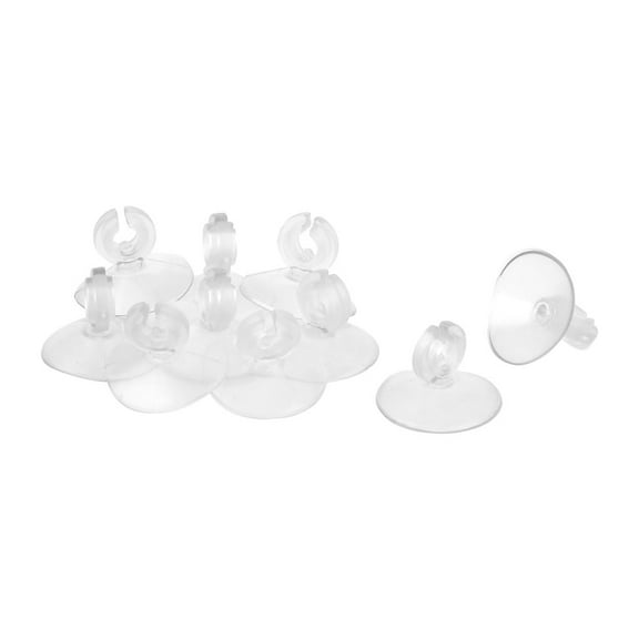 REGALWOVEN Household Aquarium Fish Tank Silicone Suction Cup Airline Clip Holder 10 Pcs 26mm