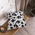 thumbnail image 5 of KLL Daisies Flowers Decorative Throw Pillow Covers Velvet Soft for Couch Sofa Bedroom Living Room Outdoor (No pillow core)- 18"x18", 5 of 5