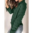 thumbnail image 3 of Camisas con cuello en V y botones para mujer, camisas de manga larga con solapa suave, holgadas, informales, elegantes, para oficina, citas, trabajo, compras, 3 of 6