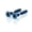 Dark blue, variant on 2PCS Stainless Steel Creative Ear Studs Earring Men Women Screw Back Earrings-Green