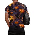 thumbnail image 4 of Trgacdwlo Funny Pumpkin Ghost Men Halloween Shirts Crew Neck Mens Shirts Short Sleeve Spooky Season Mens Graphic T-Shirts, 4 of 6