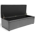 thumbnail image 4 of Bowery Hill Modern Faux Leather Multipurpose Storage Ottoman Bench, 4 of 5