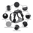 thumbnail image 2 of Pechera  Bloosom Arnés De Seguridad Para Perro Negro Talla M, 2 of 5