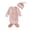 Pink, variant on Xyant Unisex Baby Sleeper knotted Gown Boy Girl Nightgown with Hat Set Newborn Coming Home Outfit Infant Sleepwear Pajamas 0-3 Months