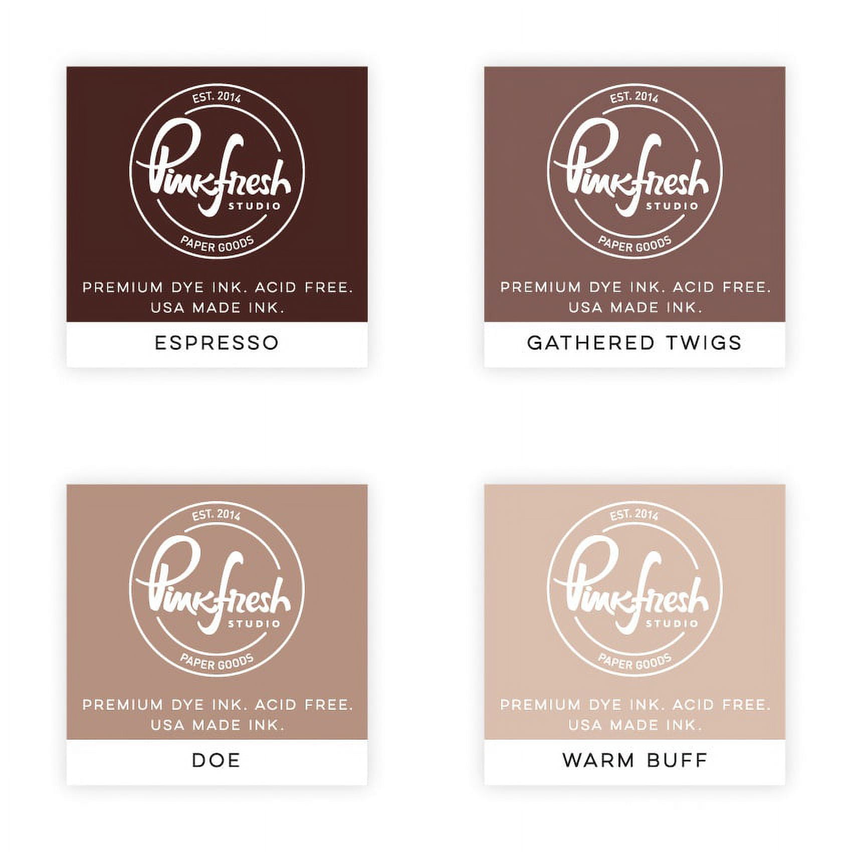 工場直売 Premium Studio Pinkfresh Dye Colors-Wild 4 Pads Ink Cube 文房具・オフィス用品