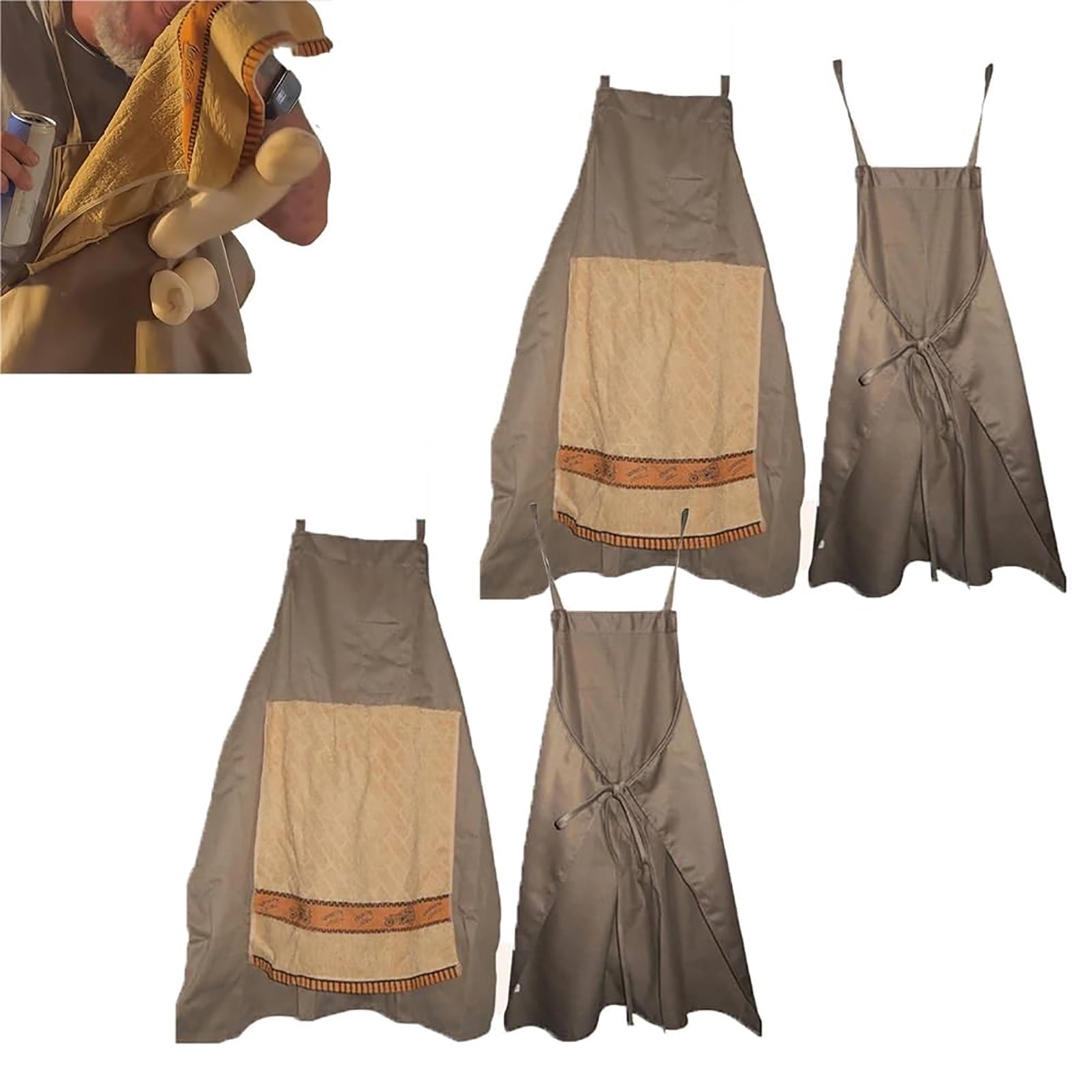 Chef’s Prank Apron with Secret Pocket for Men Gag Gift
