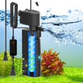 thumbnail image 1 of Fish Tank Filter with U V Light & Timer (/ Hours) for Water Cleaning Aquarium Filter with Aeration Turtle Tank Filter with PreFilter Sponge for Tanks Gallon, 1 of 7