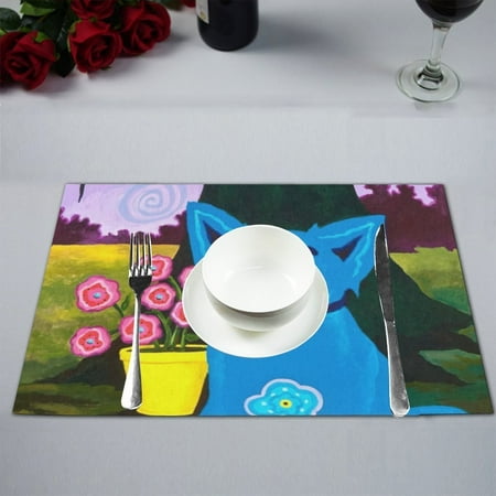 

MYPOP Springtime is a Coming Kitchen Table Mat Placemats for Dining Table 12x18 inches