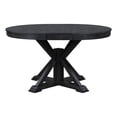 thumbnail image 2 of Aukfa Extendable Dining Table for 6, 42"-54" Round Kitchen Table with Butterfly Leaf for Dining Room/Living Room, Espresso, 2 of 7