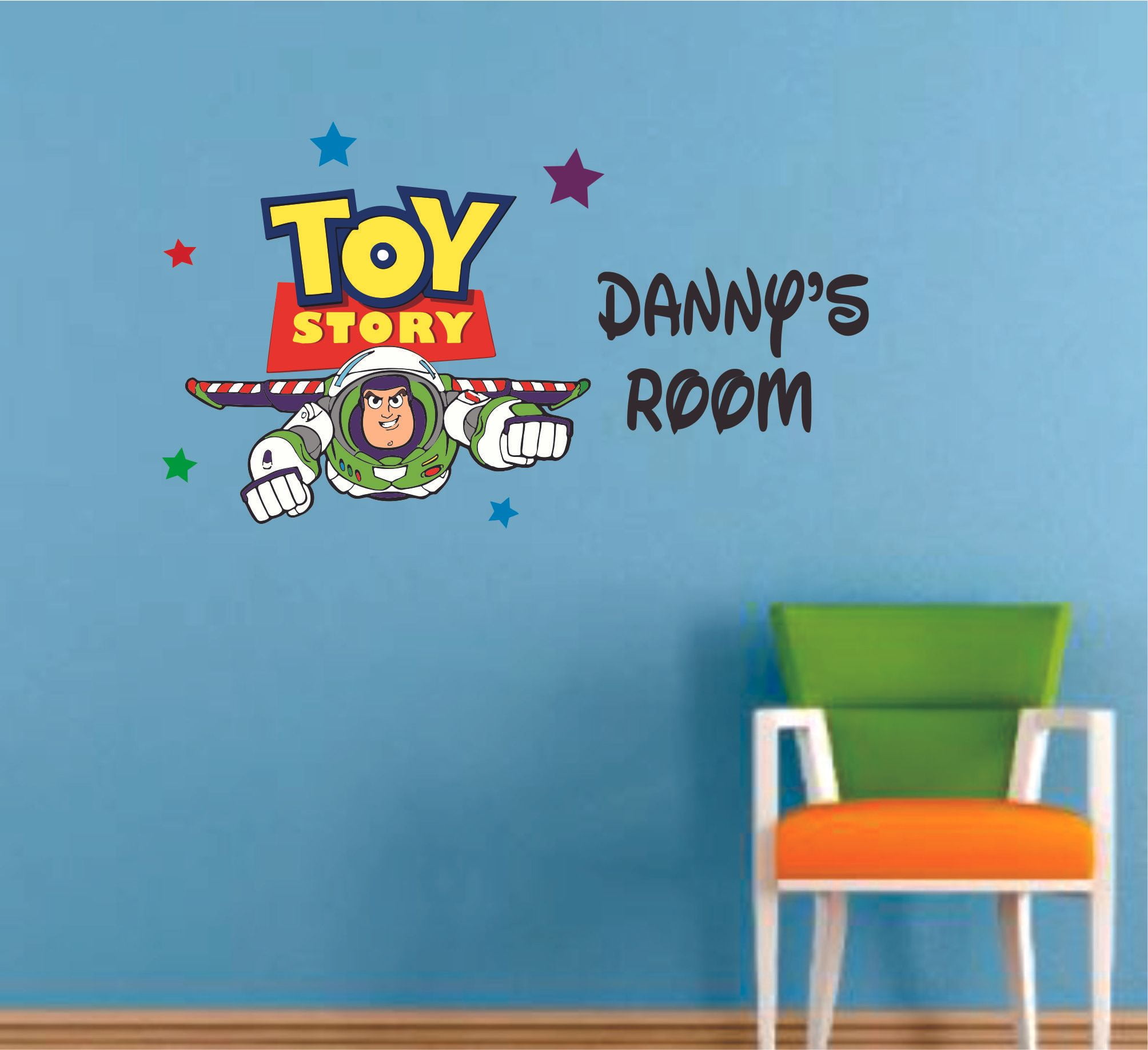 Buzz Lightyear Bedroom Door or Wall Name Plaque Personalised Toy Story