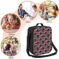thumbnail image 4 of Ratiio Red And Blue Cars Print Lunch Box - Reusable Lunch Bag Men Adult Women- Insulated LunchBox, 4 of 6
