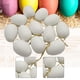thumbnail image 4 of 12 piezas de huevos de Pascua DIY colgantes cestas rellenos decoración del árbol de Pascua para Blanco, 4 of 8