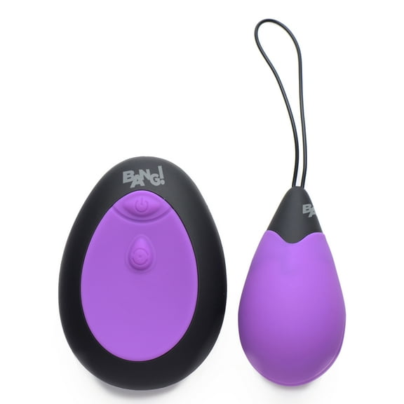 Bang! 10X Silicone Vibrating Egg - Purple