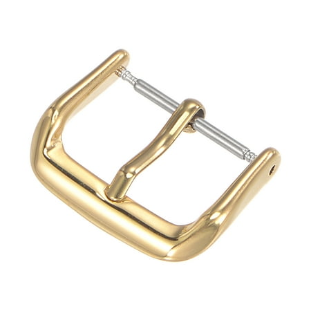 

Uxcell Watch 316 Stainless Steel Polished PVD Buckle Gold Tone for 18mm Width Watch Bands