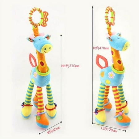Giraffe Stuffed Toy - Cute Babies Bed Decoration 37cm Giraffe Toy Animal Stuffed Doll Soft Plush Toy Newborn Baby Kids Infant Toy Funny Dolls
