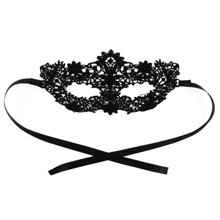 Women Sexy Masquerade Venetian Fancy Party Eyepatch Eyemask Lace Eye Mask Black