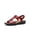 RED, variant on Women's Arch Support Sandals Comfortable T-Strap Thong Sandals with Adjustable Buckle Orthotic Casual Beach Walking Summer Flat Sandals
