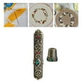 thumbnail image 4 of Caja de almacenamiento de costura Sunnimix Dedal en relieve herramientas de costura Vintage, 4 of 8
