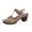 Khaki, variant on Summer Sandals for Women 2025 Thick Heel Slip-On Peep Toe Causal Daily Shoes with Buckle for Women Beach Vacation Fashion