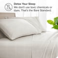 thumbnail image 3 of Bare Home Pillowcase Set - Premium 1800 Collection - Double Brushed - Ultra Soft - King Size, Modern Plaid - Stone/White, 2 Count, 3 of 5