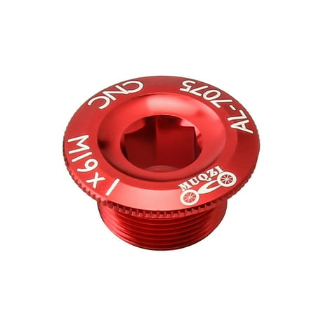

Smrinog MUQZI CNC MTB Road Bike M19 Crank Cover Screws Crankset Bolt Cap (Red)