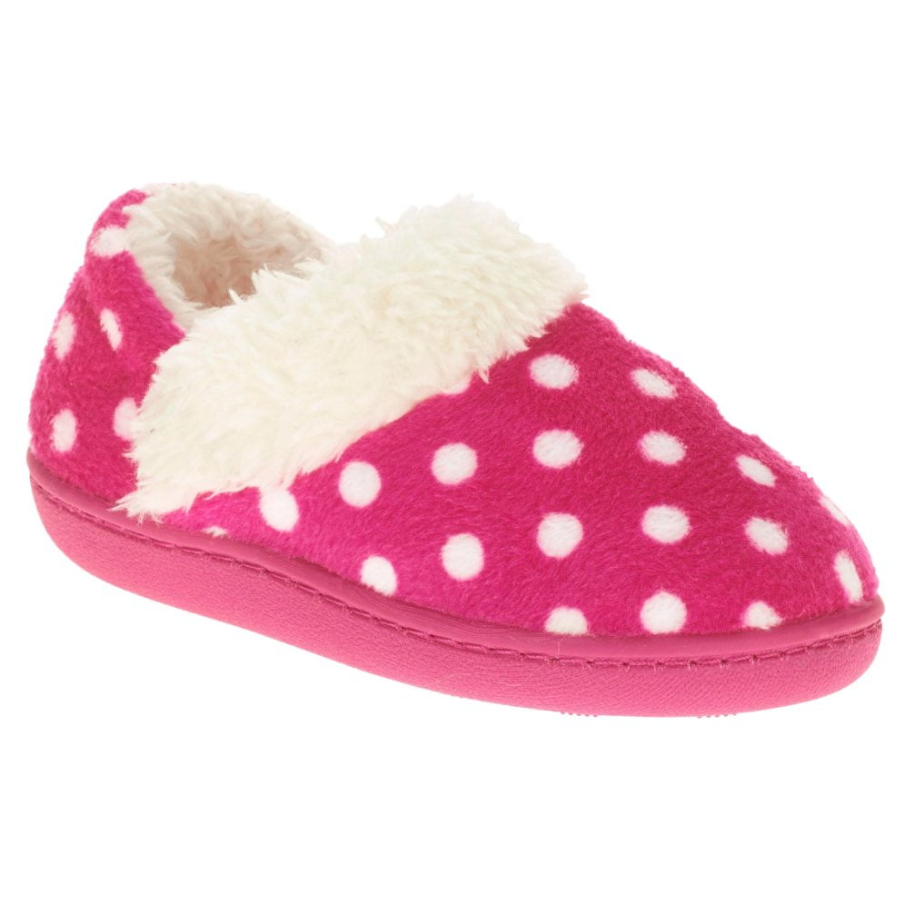 ladies polka dot slippers