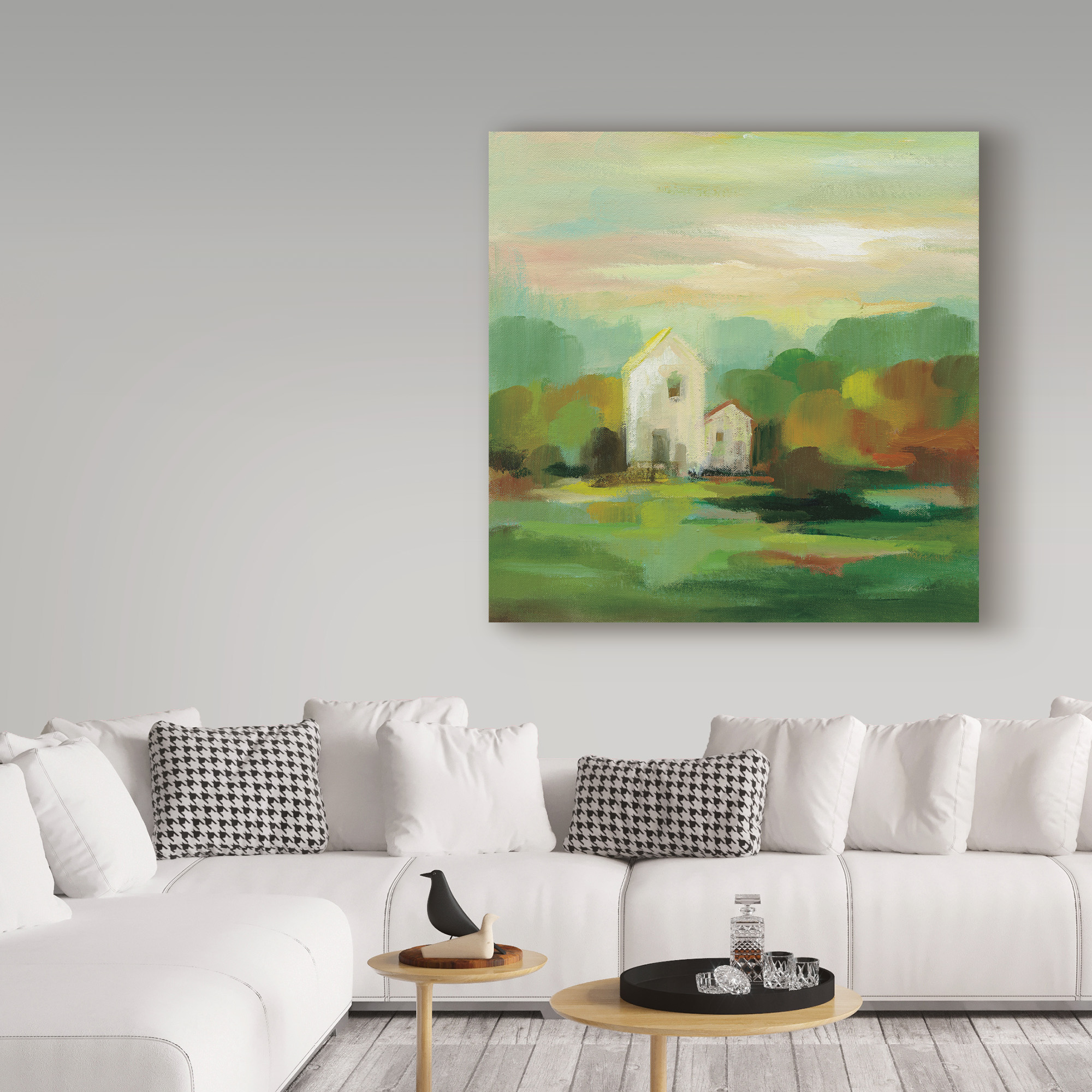 Trademark Fine Art 'October Farm I' Canvas Art by Silvia Vassileva