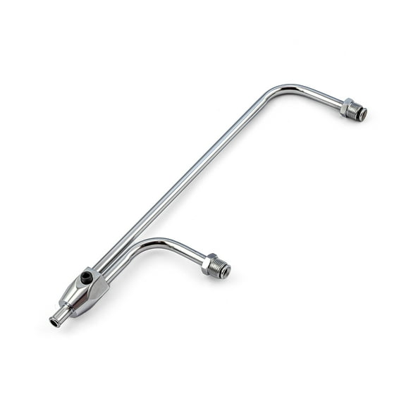 Speedmaster PCE341.1001 Holley Double Pumper Carburetor Chrome Fuel Line (3/8" Inlet 9 5/16" Centres)