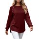 thumbnail image 4 of Neewe Women's Plain Casual Long sleeves Sweatshirt Tops Basic Loose Fit Lightweight Tunic Pullover, 4 of 7