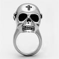 thumbnail image 3 of High polished (no plating) Stainless Steel Ring with Epoxy in Jet for Unisex Jet Stone Color Style TK1202 Size 8, 3 of 4